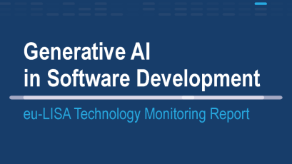eu-LISA Technology Monitoring Report / Generative AI in Software Development / header